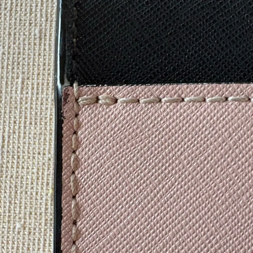 Kate Spade Pink/Black Leather Cameron Clarise Crossbody Bag-Gold Hardware